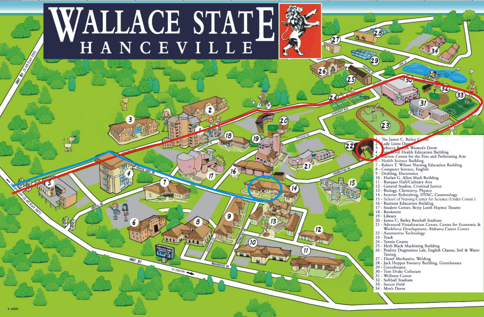 Baldwin Wallace University Campus Map